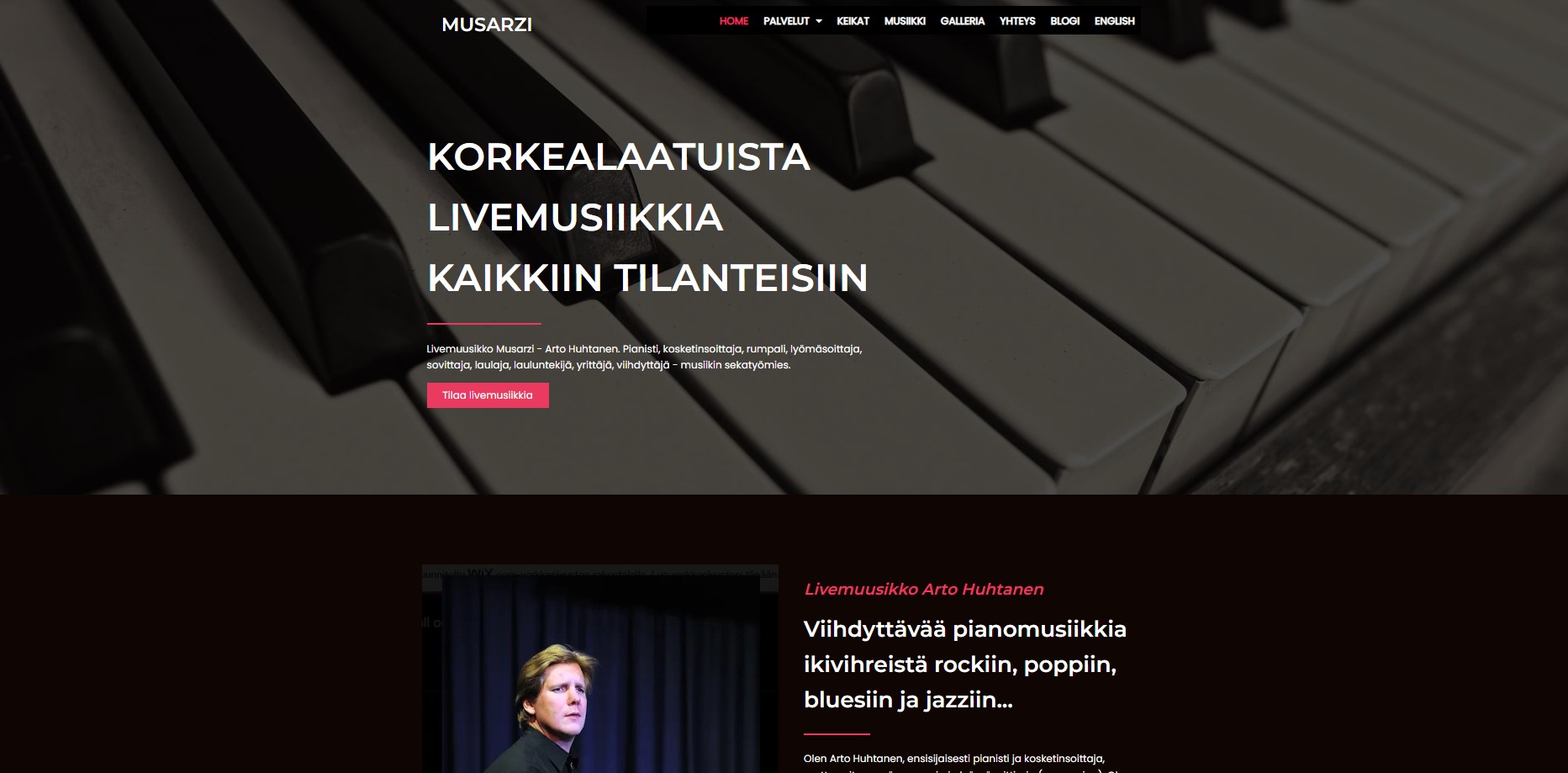 Musarzi, livemusiikkia juhliin. Elävää musiikkia kaikkiin tilanteisiin. Pääkaupunkiseutu, Helsinki, Vantaa, Espoo...